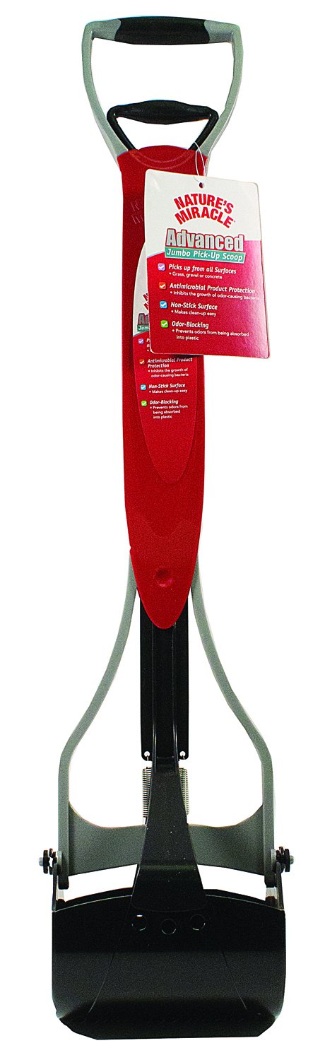 Nature's Miracle Non-Stick Advanced Jaw Scoop for Pet Waste Pick Up Jumbo