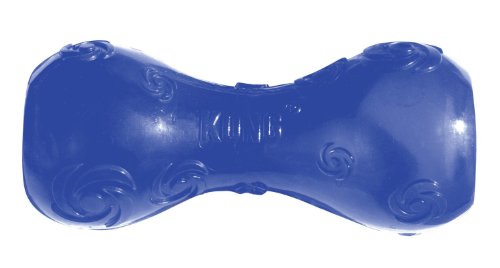 KONG Squeezz Dumbbell Dog Toy, Large, Colors Vary