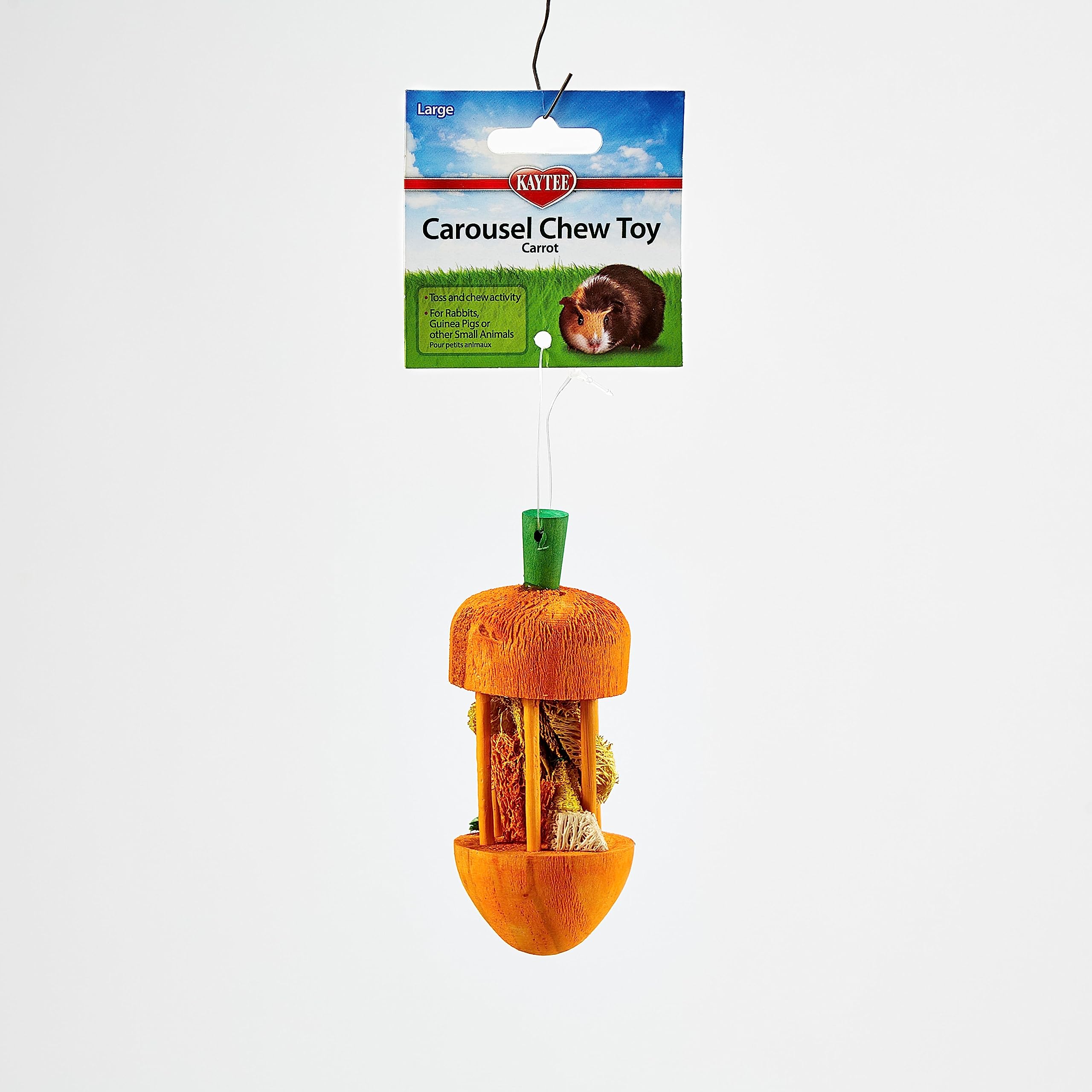 Book Cover Kaytee Carousel Chew Toy Carrot Large