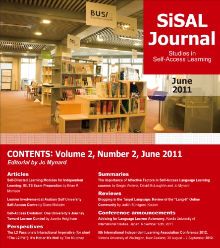 Studies in Self-Access Learning Journal (SiSAL) (Special issue on learner involvement Book 2)