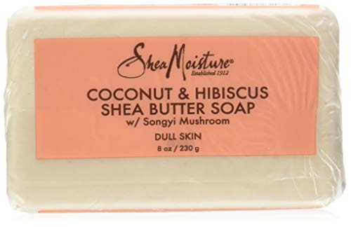 SHEA MOISTURE Coconut Hibiscus Bar Soap, 8 Ounce (U-BB-2884)