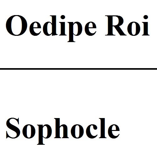 Oedipe Roi [Translated] (French Edition)