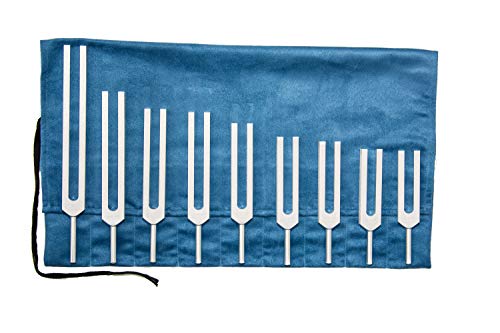 Book Cover Solfeggio Tuning Fork Set with Bag by Omnivos