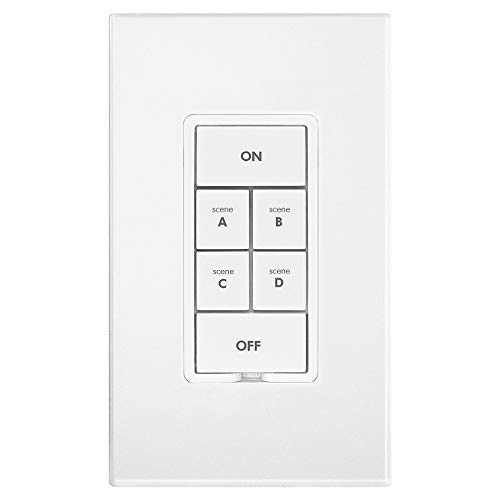 Insteon Smart On/Off 6-Button Keypad, KeypadLinc In-Wall Controller, 2487S (White) - Insteon Hub required for voice control with Alexa & Google Assistant