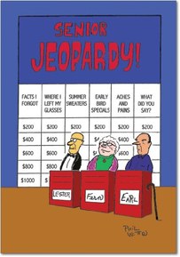 NobleWorks Senior Game Show  6291Z - Funny Birthday Greeting Card with Envelope (4.63 x 6.75 Inch)