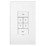 Insteon Smart On/Off 6-Button Keypad, KeypadLinc In-Wall Controller, 2487S (White) - Insteon Hub required for voice control with Alexa & Google Assistant