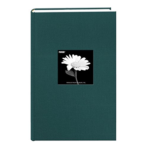 Book Cover Fabric Frame Cover Photo Album 300 Pockets Hold 4x6 Photos, Majestic Teal