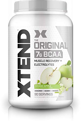 Book Cover Scivation Xtend BCAA Powder, 7g BCAAs, Branched Chain Amino Acids, Keto Friendly, Smash Apple, 90 Servings
