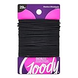 Goody Women's Ouchless 2 mm Elastics, Black, 29 Count