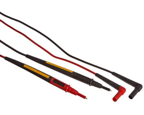 Fluke TL175E TwistGuard Double Insulated Silicone Test Lead Set with Removable 4mm Lantern Tips, 2mm Diameter Probe Tips