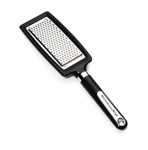 KitchenAid Flat Stainless Steel Grater, Black