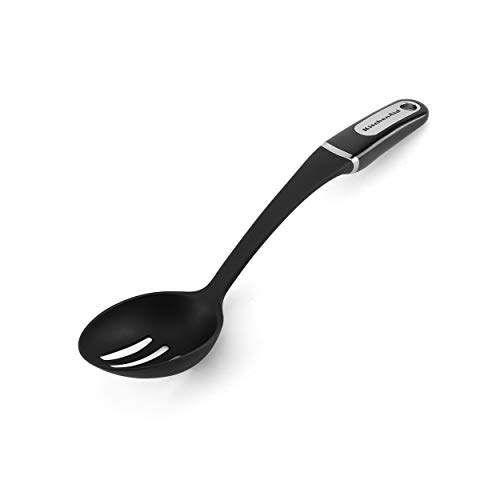 KitchenAid Nylon Slotted Spoon, Black -