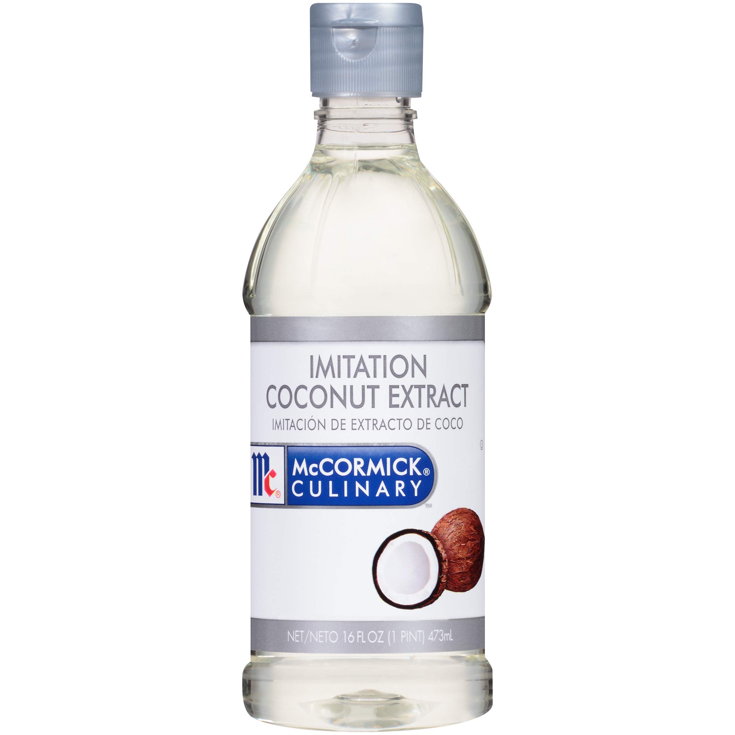 McCormick Culinary Imitation Coconut Extract, 16 fl oz - One 16 Fluid Ounce Bottle of Coconut Flavoring Extract for Baked Goods, Desserts, Beverages and More 16 Fl Oz (Pack of 1)