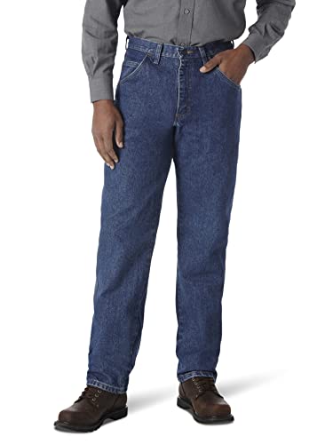 Wrangler Riggs Workwear mens Fr Flame Resistant Relaxed Fit jeans, Medium Fade, 33W x 30L US