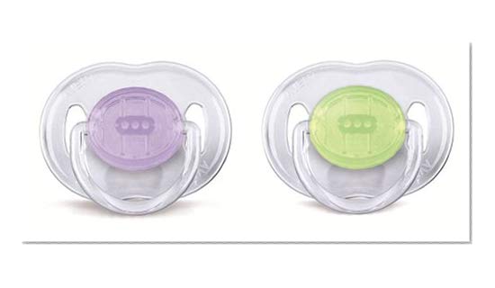 Philips AVENT Sucettes Transparente 0 - 6 Mois  ( lot de 2)