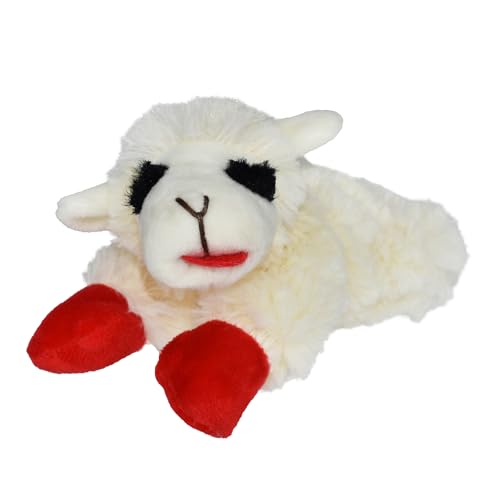 Multipet INTERNATIONAL Lambchop Plush Squeak Toy Mini for Pets, 6-Inch 6" Mini