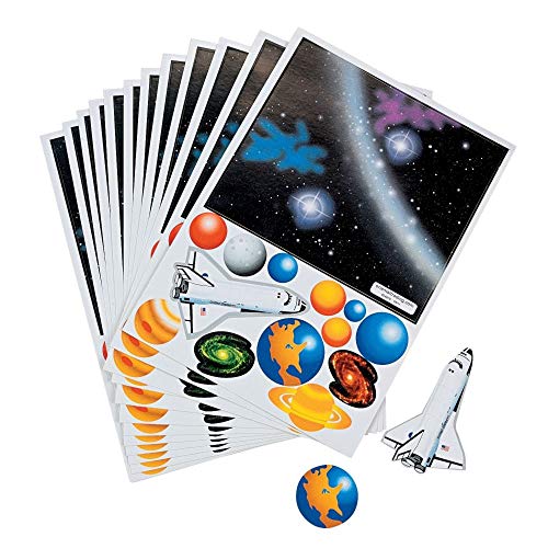 Book Cover Fun Express Make Your Own Solar System Sticker (1 Dozen)