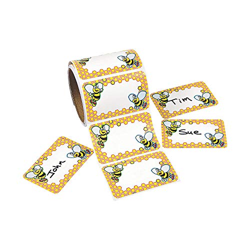 Bumble Bee Name Tags (100Ct) - 1 Piece - Educational and Learning Activities for Kids