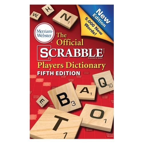 Book Cover Merriam Webster 5th Edition Scrabble Dictionary
