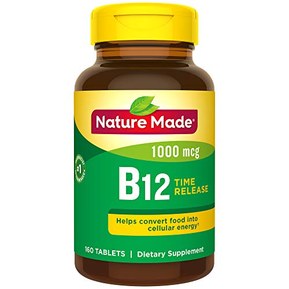 Nature Made Vitamin B12 1000 mcg. Timed Release Tablets Value Size 160 Ct