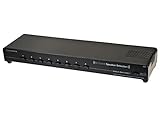 Monoprice 108230 8-Channel Speaker Selector - Black With Impedance Matching Protection, Up To 200 Watts Per Ch. Perfect for Home Theater Audio