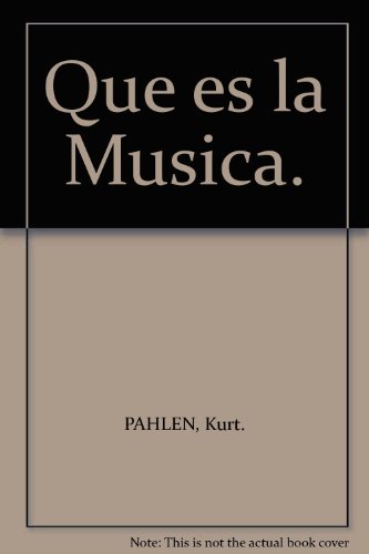 Que es la Musica.