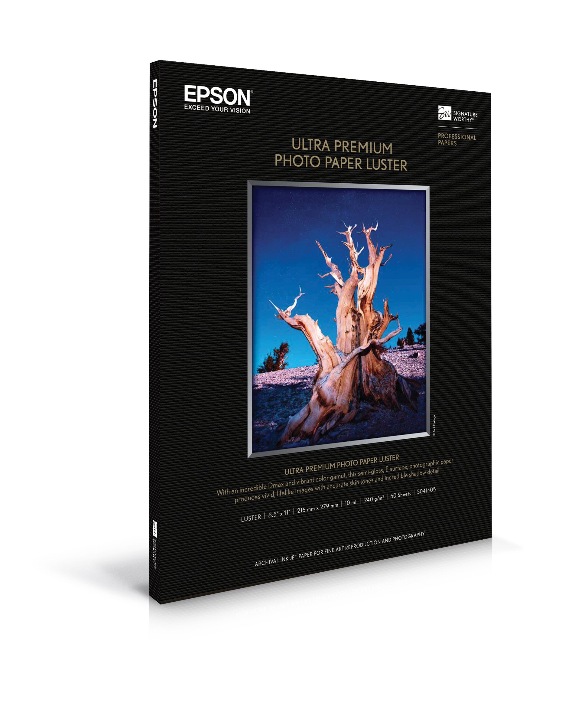 Book Cover Epson Ultra Premium Photo Paper Luster S041405 Single