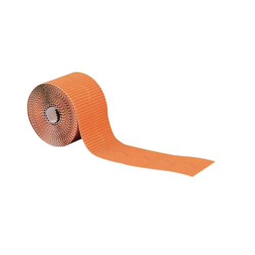Bordette Scalloped Decorative Border P37104, 50' x 2-1/4", Orange, 1 Roll