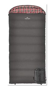 TETON Sports 102L Celsius XXL -18C/0F Sleeping Bag; 0 Degree Sleeping Bag Great for Cold Weather Camping; Lightweight Sleeping Bag; Hiking, Camping; Grey, Left Zip