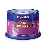 Verbatim DVD+R DL 8.5GB 8X with Branded Surface - 50pk Spindle, 50 - Disc 50-Disc DVD+R DL