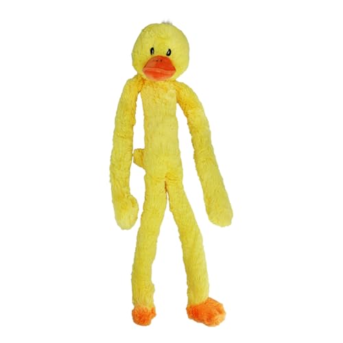 Multipet's Swingin Slevin XXL Oversized 30-Inch Yellow Duck Plush Dog Toy