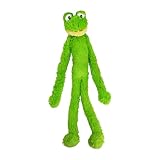 Multipet's Swingin Slevin XXL Oversized 30-Inch Green Frog Plush Dog Toy