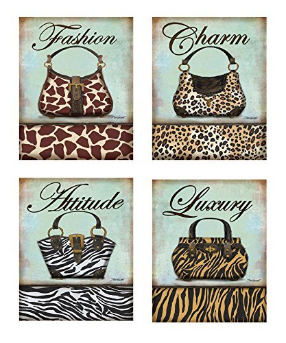 Book Cover Exotic Purse - mini Fashion, Mini Prints Art Print Poster by Todd Williams, 8 x 10 set of 4