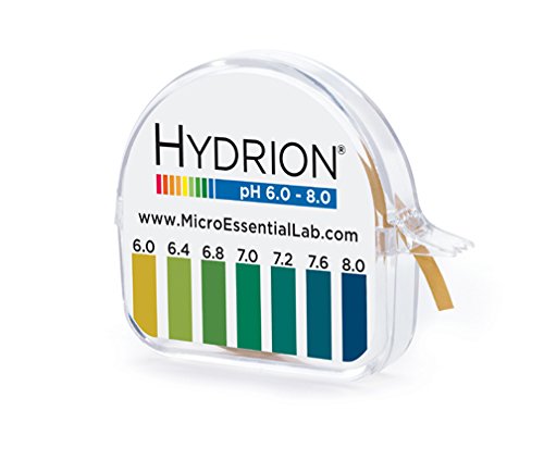 Book Cover MICRO ESSENTIAL LABS pHYDRION VIVID PH PAPER 6-8 PH 15 FT ROLL WITH COLOR CHART