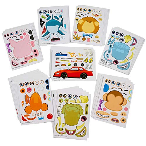 Rhode Island Novelty Make Your Own Stickers Assortment | 96-Sheets, Complete-96-set (RN STMAK96)