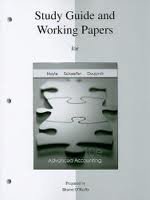 Study Guide & Working Papers to accompany Advanced Accounting 10th (tenth) edition Text Only