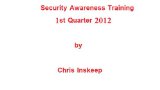 Training Materials 1Q2012 (Information Security Awareness Training)