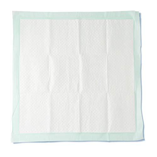Medline Incontinence Bed Pads 30 x 36 in (75 Count), Large Disposable Underpads with Heavy Absorbency, Quilted Chucks Pads for Adults, Kids and Babies,Green