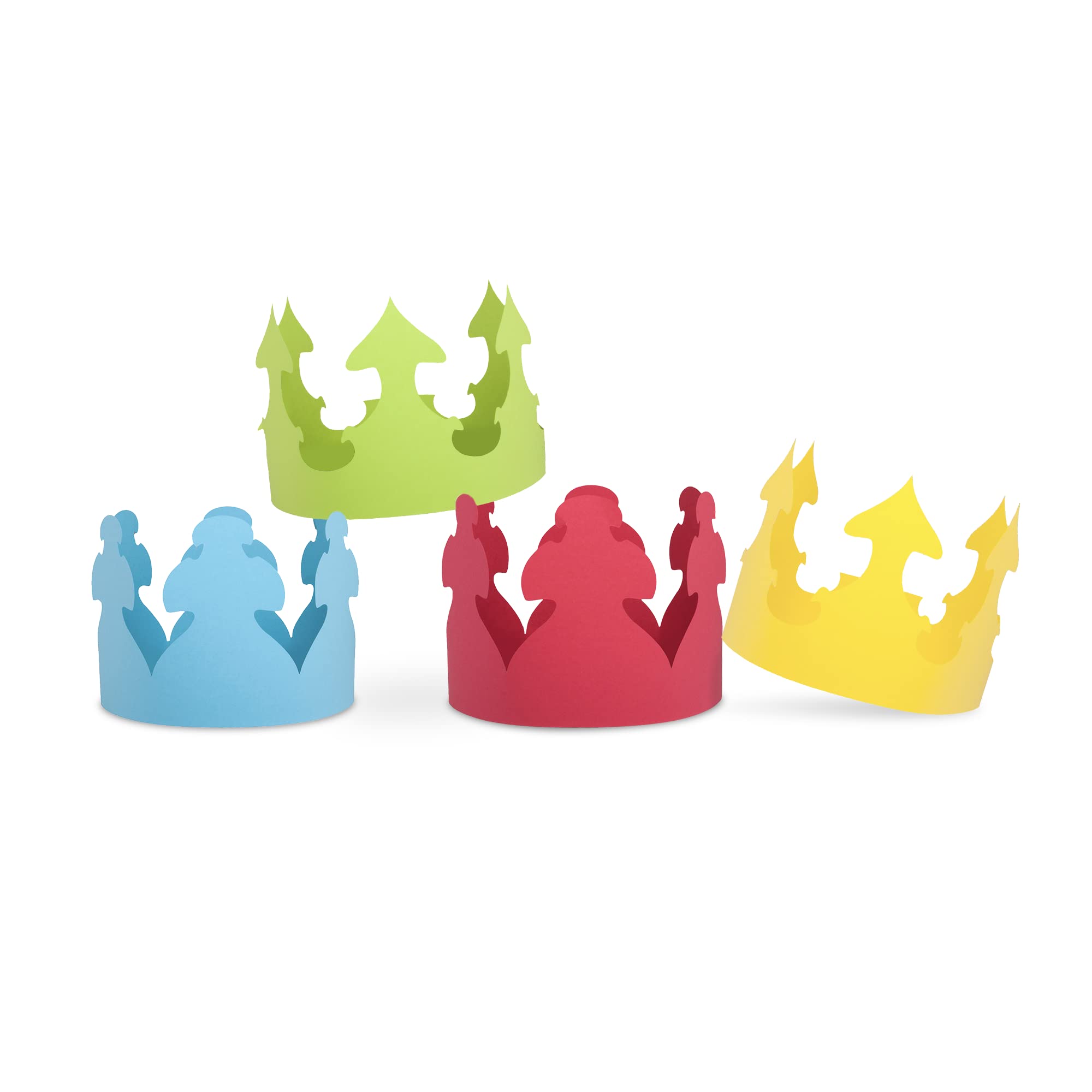 Hygloss Products - B005FLK16M Bright Colored Paper Crowns- Red, Yellow, Blue, Green Assortment, 24 24 Pieces Red, Yellow, Green, Blue
