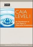 CAIA Level I 1st (first) edition Text Only
