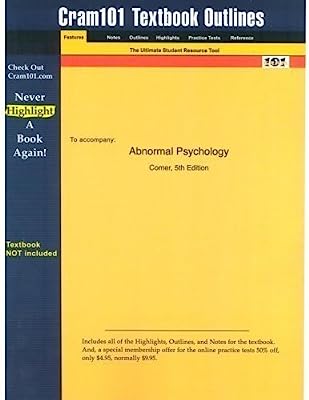 Abnormal Psychology 6e Sixth 6th Edition By Ronald J. Comer Hardcover Textbook
