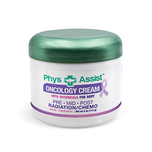 Book Cover PhysAssist - Oncology Body Cream with Botanicals, 4 oz. Soothing and Hydrating to Stressed Skin. Made with Oils of Lavender, Calendula, and Peppermint. Non-Irritant, Clinically Tested.