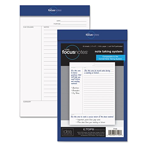 Oxford FocusNotes Writing Pad, 5" x 8", 50 Sheets (77153)
