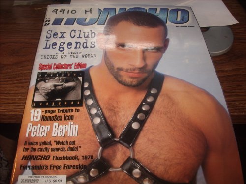Honcho Adult Men's Gay Magazine October 1999 Sex Club Legends