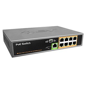 BV-Tech 9 Port PoE+ Switch (8 PoE+ Ports | 1 Uplink Port) - 120W - 802.3af/at