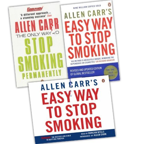 Allen Carr Easy Way To Stop Smoking 3 Books Collection Pack Set