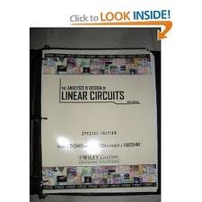 The Analysis & Design of Linear Circuits 6th (sixth) edition Text Only