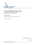 Financial Market Supervision: European Perspectives