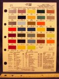1977 FORD LDT II, Granada, Pinto, Mustang, Maverick, Ranchero, & Thunderbird Paint Colors Chip Page
