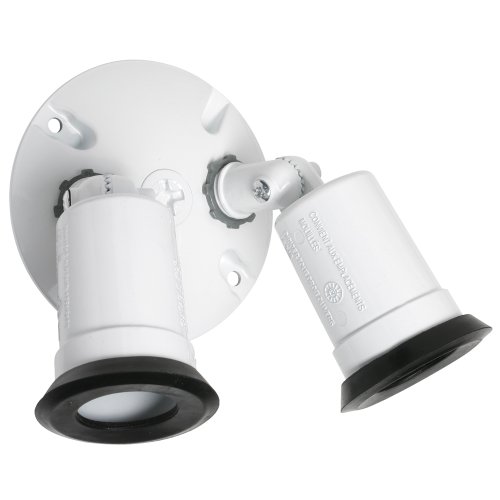 Hubbell-Bell LT230WH Two Lampholders and Round Cover Combo, White